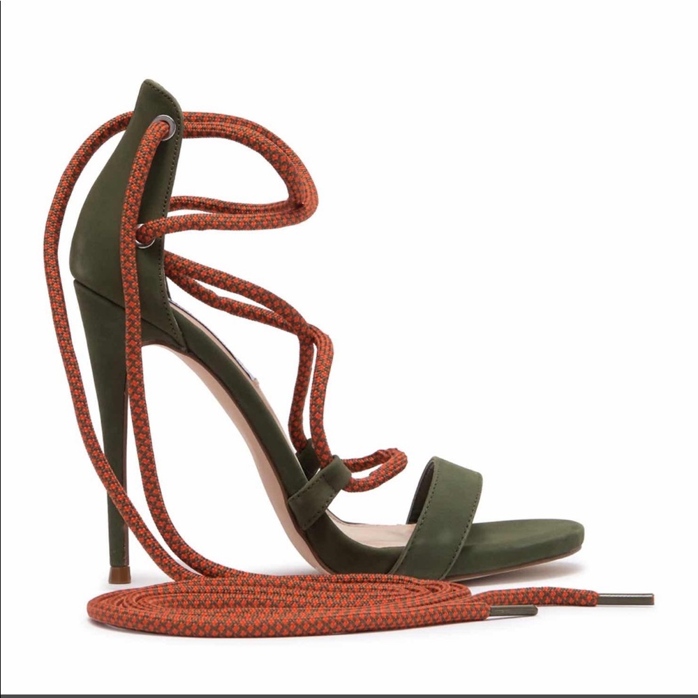NIB Steve Madden Olive Twisty Sandal Shoe Stiletto - Picture 3 of 6